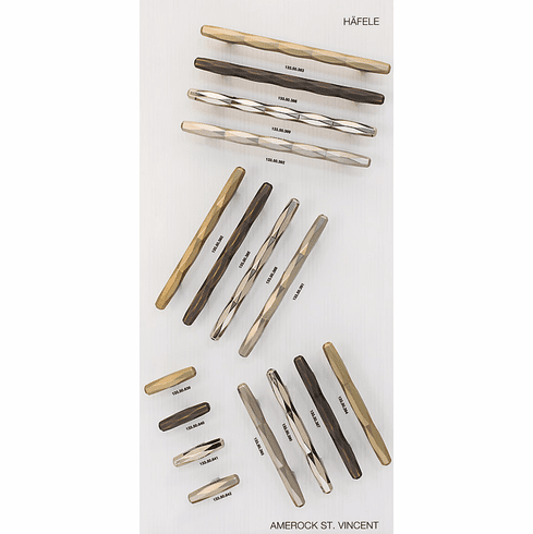 Hafele Decorative Hardware Display Board, White, #013 (Amerock with Keku), Item# 732.31.013, 73231013, 732-31-013