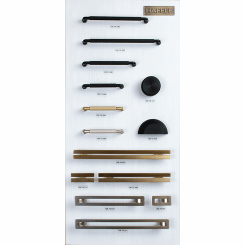 Hafele Decorative Hardware Display Board, White, H23 #1, Item# 732.31.069, 73231069, 732-31-069