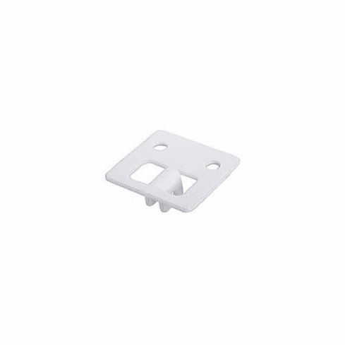 Hafele Center Shelf Rest, KV, for 186 and 187 Brackets, White, Item# 774.26.782, 77426782, 774-26-782
