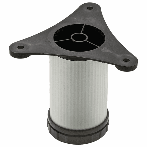 Hafele Adjustable Foot, TAG Omni Track®, Ø51 mm, 152 mm, matt aluminum, Item# 792.01.081, 79201081, 792-01-081