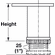 Hafele Adjustable Foot, TAG Omni Track®, Ø51 mm, 152 mm, matt aluminum, Item# 792.01.081, 79201081, 792-01-081