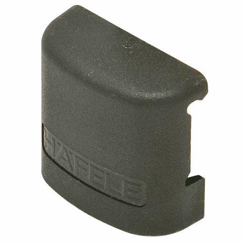 Hafele Small Cover Cap, TAG Omni Track , For small base plate hooks, black, Item# 792.02.399, 79202399, 792-02-399