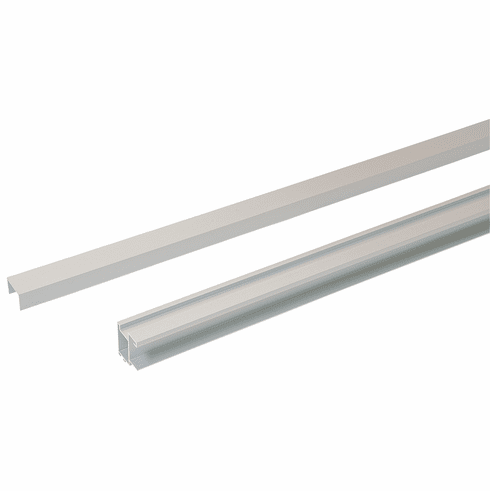 Hafele S 80 Sliding Door Kit, for 3/4" Doors, Bright anodized aluminum, Item# 793.00.300, 79300300, 793-00-300