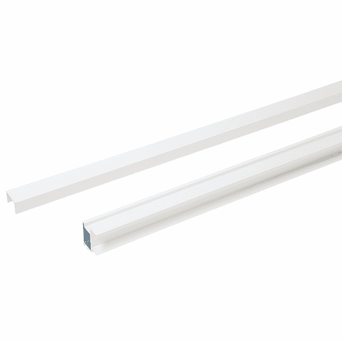Hafele S 80 Sliding Door Kit, for 3/4" Doors, White, Item# 793.00.301, 79300301, 793-00-301