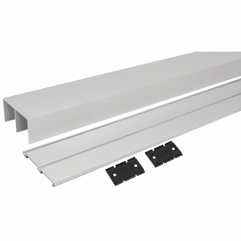Hafele Track Set, for S 80 Sliding Door, Bright anodized aluminum, (3 m) 9' 10 1/8" length, Item# 793.00.307, 79300307, 793-00-307