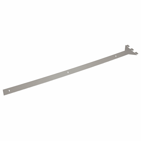 Hafele Bottom Shelf Bracket Set, Coloma, Depth: 12", 1 1/8" shelf thickness, silver, Item# 793.00.400, 79300400, 793-00-400