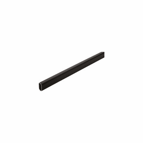Hafele Oval Wardrobe Tube, Aluminum, Dark oil-rubbed bronze, 96" length, Item# 801.13.191, 80113191, 801-13-191