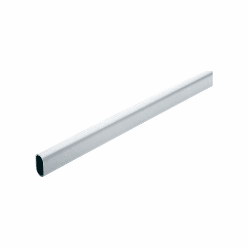 Hafele Oval Wardrobe Tube, Aluminum, Matt, 92" length, Item# 801.13.393, 80113393, 801-13-393