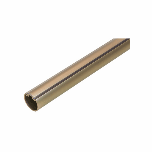 Hafele Round Wardrobe Tube, TAG Synergy Elite Collection, Matt gold, 92" length, Item# 801.42.041, 80142041, 801-42-041