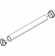 Hafele Round Wardrobe Tube with Supports, TAG Synergy Collection, Matt aluminum, 29 3/4", Item# 801.42.937, 80142937, 801-42-937