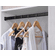 Hafele Wardrobe Tube with End Supports, TAG Signature Collection, 35 3/4", black, Item# 801.78.718, 80178718, 801-78-718