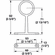 Hafele Center Support, for Round Wardrobe Tube, TAG Synergy Collection, Matt aluminum, Item# 802.06.367, 80206367, 802-06-367