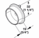 Hafele Wardrobe Tube End Support, TAG Synergy Collection, With two pins for 5 mm holes, Black, Item# 803.56.300, 80356300, 803-56-300
