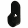 Hafele Wardrobe Tube Support with Dowels, for Oval Wardrobe Tubes, For insertion into 32 mm system holes, Black, 1/2" width, Item# 803.64.400, 80364400, 803-64-400