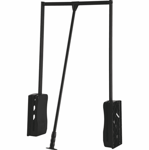 Hafele Wardrobe Lift, 26 lbs. Weight Capacity, For inside closet width: 540 - 660 mm (21 1/4" - 26"), black, Item# 805.31.301, 80531301, 805-31-301