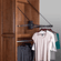Hafele Wardrobe Lift, Motorized, Extended lift, 29-48" width; 70 lbs. capacity, chrome/black/black, Item# 805.32.362, 80532362, 805-32-362