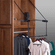Hafele Wardrobe Lift, Motorized, Extended lift, 29-48" width; 70 lbs. capacity, chrome/black/black, Item# 805.32.362, 80532362, 805-32-362