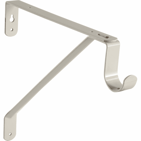 Hafele Wardrobe Bracket, for Round Wood Wardrobe Tube, White, Item# 805.39.702, 80539702, 805-39-702
