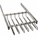Hafele 12 Hanger Pants Rack Pull-out, TAG Synergy Collection, 18" Length, With Full Extension Slide, Polished Chrome, Item# 805.58.231, 80558231, 805-58-231