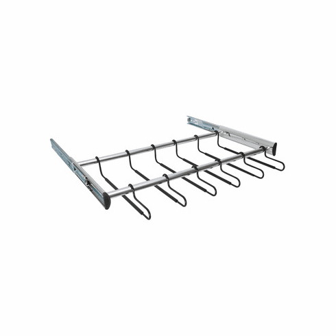 Hafele 24 Hanger Pants Rack Pull-out, TAG Synergy Collection, 30" Length, With Full Extension Slide, Polished Chrome, Item# 805.58.235, 80558235, 805-58-235
