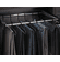 Hafele 18 Hanger Pants Rack Pull-out, TAG Synergy Collection, 24" Length, With full extension slide, Black, Item# 805.58.433, 80558433, 805-58-433