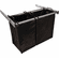 Hafele Pull-Out Hamper, with Removable Bags, TAG Synergy Collection, Polished chrome, 30", 1 large bag, 1 small bag, Item# 807.52.235, 80752235, 807-52-235