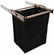 Hafele Pull-Out Hamper, with Removable Bags, TAG Synergy Collection, Matt nickel, 18", 1 large bag, Item# 807.52.631, 80752631, 807-52-631