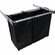 Hafele Pull-Out Hamper, with Removable Bags, TAG Synergy Collection, Matt aluminum, 30", 1 large bag, 1 small bag, Item# 807.52.935, 80752935, 807-52-935