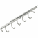 Hafele Belt Rack with Slide, 5 Hook, 11", with 5 1/2" extension slide, Chrome-plated, Item# 807.53.250, 80753250, 807-53-250