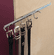 Hafele Belt Rack with Slide, 5 Hook, 11", with 5 1/2" extension slide, Chrome-plated, Item# 807.53.250, 80753250, 807-53-250