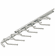 Hafele Tie Rack with Slide, 12 Hook, 11", with 5 3/4" extension slide, Chrome-plated, Item# 807.53.260, 80753260, 807-53-260
