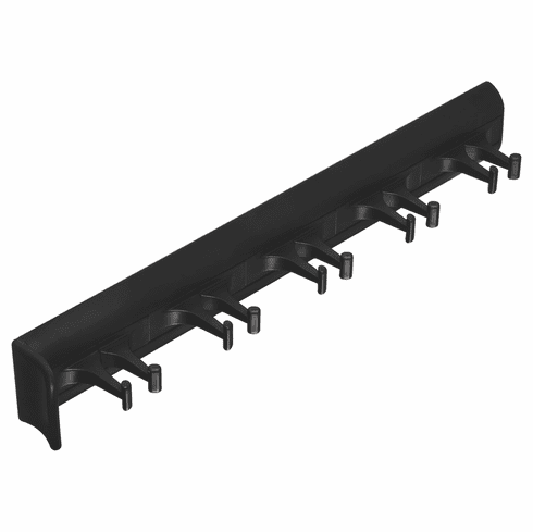 Hafele Belt Rack, TAG Synergy Collection, 5 Hook, 11 15/16", With 3/4 extension slide, Black, Item# 807.54.330, 80754330, 807-54-330