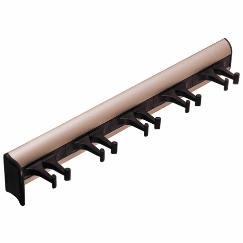 Hafele Belt Rack, TAG Synergy Collection, 5 Hook, 11 15/16", With 3/4 extension slide, Matt nickel, Item# 807.54.630, 80754630, 807-54-630