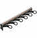 Hafele Scarf Rack, TAG Synergy Collection, 6 Hook, 14 1/8", With 3/4 extension slide, Matt nickel, Item# 807.54.634, 80754634, 807-54-634