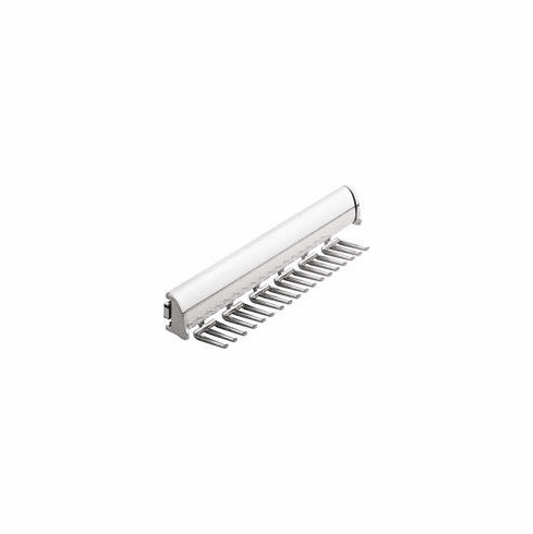 Hafele Tie Rack, TAG Synergy Elite Collection, 18 Hook, 13 7/8", With full extension slide, Polished chrome, Item# 807.67.203, 80767203, 807-67-203