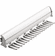 Hafele Tie Rack, TAG Synergy Elite Collection, 18 Hook, 13 7/8", With full extension slide, Polished chrome, Item# 807.67.203, 80767203, 807-67-203