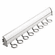 Hafele Scarf Rack, TAG Synergy Elite Collection, 8 Hook, 17 7/8", With full extension slide, Polished chrome, Item# 807.67.225, 80767225, 807-67-225