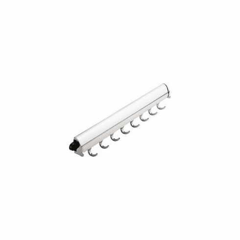 Hafele Fixed Accessory Rack, TAG Synergy Elite Collection, 8 Hook, 19 1/4", Polished chrome, Item# 807.67.285, 80767285, 807-67-285