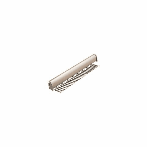 Hafele Tie Rack, TAG Synergy Elite Collection, 24 Hook, 17 15/16" Length, With full extension slide, Matt nickel, Item# 807.67.605, 80767605, 807-67-605