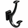 Hafele Coat Hook, TAG Synergy Elite Collection, (1 1/16 x 2 3/4") Black, Item# 807.68.331, 80768331, 807-68-331