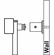 Hafele Vertical Mounts, TAG Symphony Wall Mount System, Height: 1082 mm (42 5/8"), matt aluminum, Item# 807.72.001, 80772001, 807-72-001