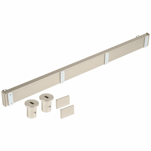 Hafele Vertical Mounts, TAG Symphony Wall Mount System, Height: 1682 mm (66 1/4"), matt nickel, Item# 807.72.602, 80772602, 807-72-602