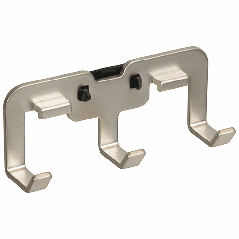 Hafele Triple Hook, TAG Symphony Wall Mount System, matt nickel, Item# 807.72.650, 80772650, 807-72-650