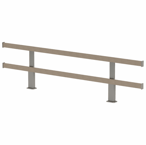 Hafele Frame Kit, TAG Duet Symphony Surface Mount Wall System, Width: 13 1/2", matt nickel, oyster leather, Item# 807.74.080, 80774080, 807-74-080