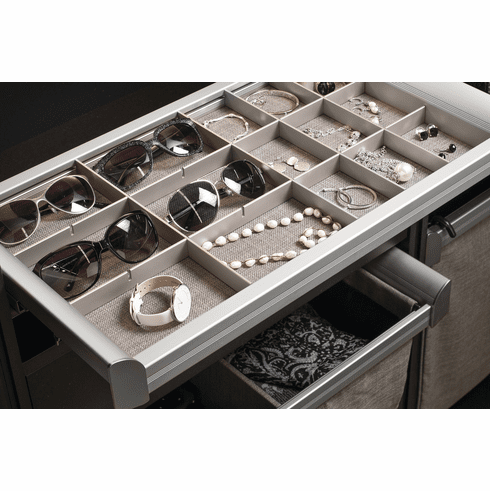 Hafele Jewelry Organizer, TAG ENGAGE, Slate, 24", Item# 807.77.282, 80777282, 807-77-282
