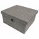 Hafele Storage Box, TAG ENGAGE, Slate fabric, 15", Item# 807.77.460, 80777460, 807-77-460