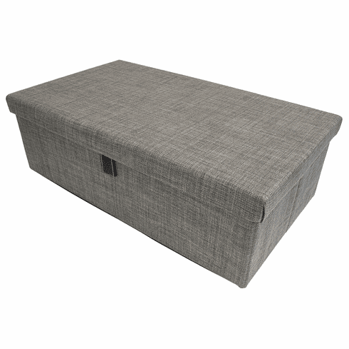 Hafele Storage Box, TAG ENGAGE, Slate fabric, 24", Item# 807.77.462, 80777462, 807-77-462