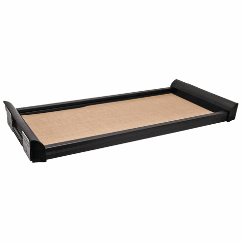 Hafele Pull-Out Shelf, TAG ENGAGE, Black and beach fabric, 30", Item# 807.78.303, 80778303, 807-78-303