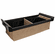 Hafele Divided Deep Drawer, TAG ENGAGE, Black with beach fabric, 24" width, Item# 807.78.322, 80778322, 807-78-322
