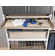 Hafele Pull-Out Shelf, TAG ENGAGE, Black and slate fabric, 36", Item# 807.78.604, 80778604, 807-78-604